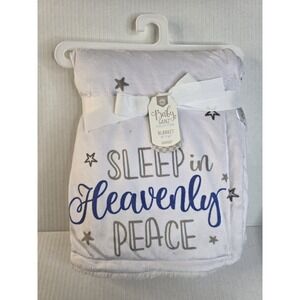 Baby Ganz Sleep in Heavenly Peace Blanket White With Stars Newborn Gift NEW*